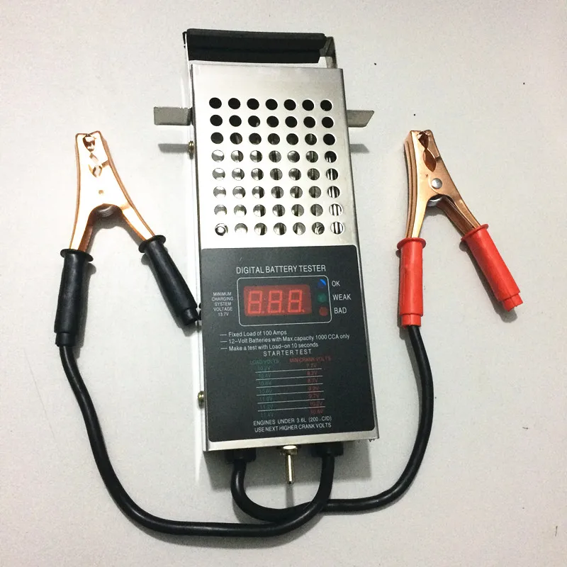 Electric car battery tester Battery measuring instrument Voltage measuring discharge instrument 12V-16V 10AH-200ADigital Display 5
