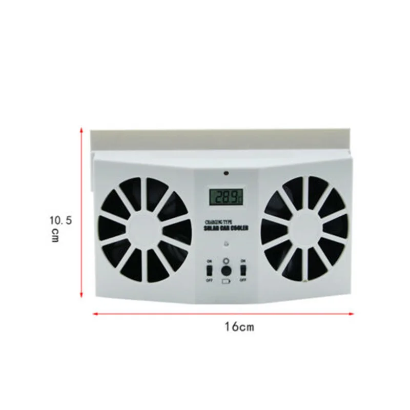 1х внешние солнечные панели, автомобильный кулер с уплотнительными полосками, на солнечных батареях, автомобильный оконный вентилятор охлаждения, вытяжные Охлаждающие вентиляторы, вентилятор