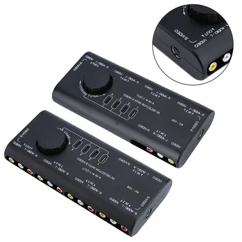 

4 in 1 Out Audio Video Signal Switcher AV Audio Video RCA Splitter Selector AV Switch Box FOR Television DVD VCD TV Camera