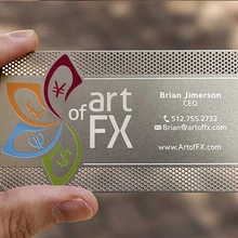 Металлик Цвет, металл Бизнес карты, 100 шт. много Делюкс металла Бизнес карты vip карты, двухсторонний № 3014