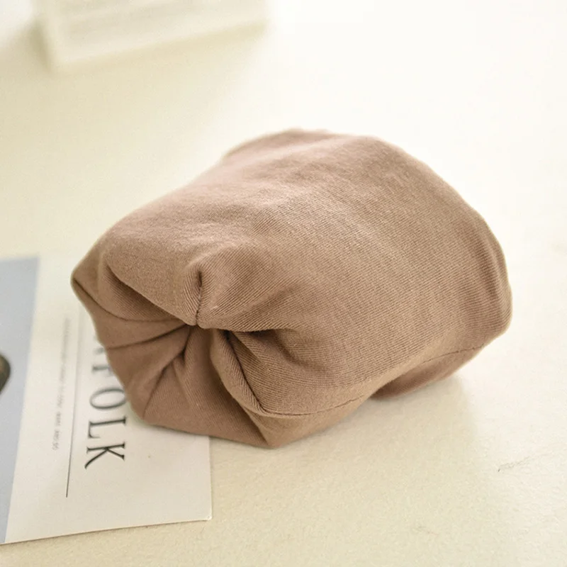 Stitching Baby Beanies Hat Toddler Boys Girls Winter Warm Cap with Big Pompom High Quality Cap Cotton Liner Comfort Thicken Hat (16)