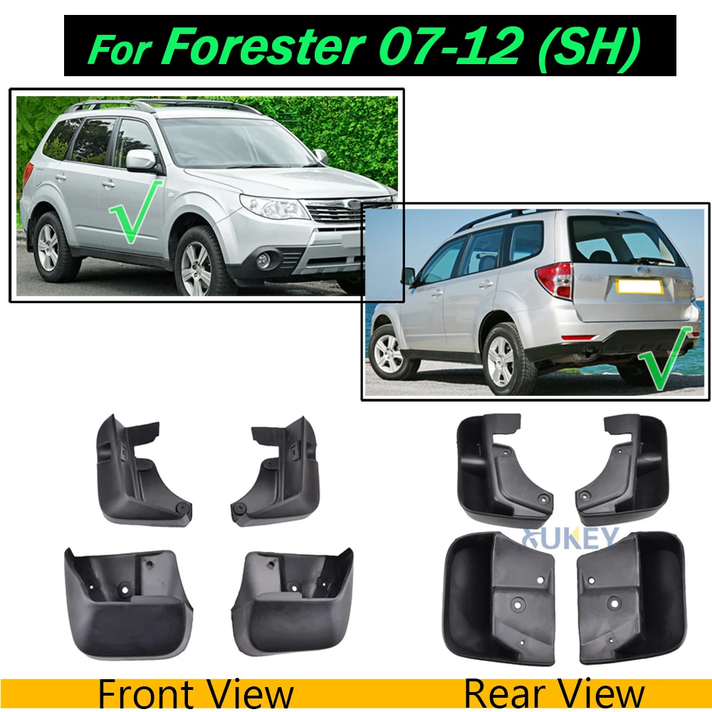 Брызговики для Subaru Forester SH 2007-2012 SJ 2013- SK-on Брызговики крыло брызговиков протектор - Цвет: For SH 2008-2012