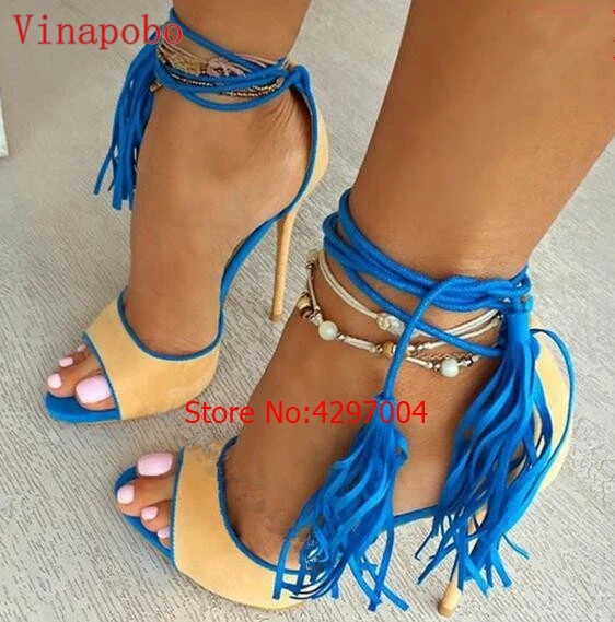 high-quility-gladiator-ankle-strap-tassels-fish-mouth-toe-high-heel-sandals-peep-toe-patchwork-lace (1)