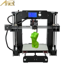 Новая версия anet большой размер печати 3d комплект принтера reprap Prusa i3 ПОДЕЛКИ С Алюминиевым Очагом 10 м Нити SDCard ЖК и видео