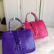 Настоящая/Настоящая Крокодиловая Кожа, женская сумка-тоут, сумка из крокодиловой кожи, роскошная крокодиловая кожа, женская сумка на плечо, зеленый, красный