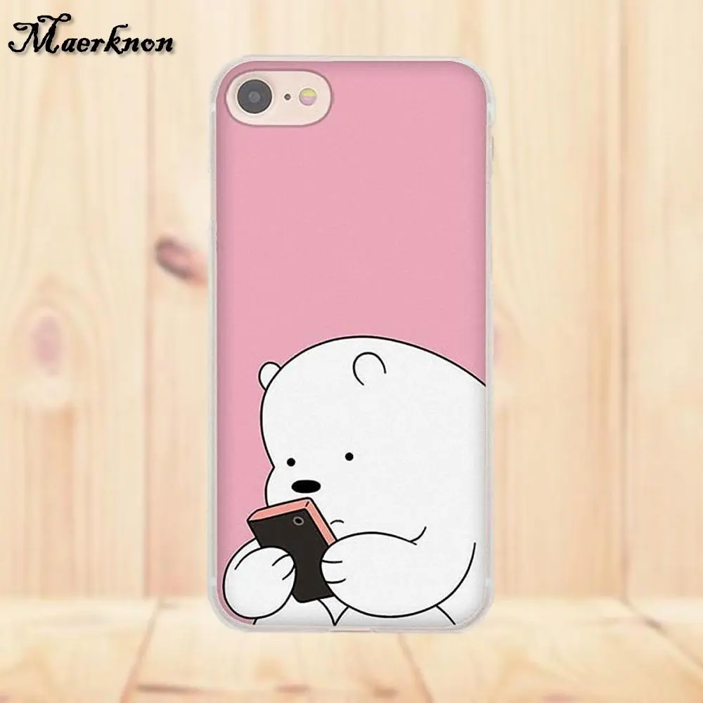 Чехол из мягкого ТПУ Maerknon We Bare Ice Bear Panda для Xiaomi Redmi 4 3 3S Pro Mi3 Mi4 Mi4i Mi4C Mi5 Mi5S Mi Max Note 2 4|note