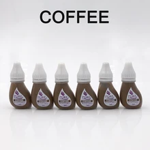 6 шт. США пигмент «Biotouch» получить чистый доверие чистый микропигмент Перманентный макияж татуировки чернила бровей подводка для глаз кофе