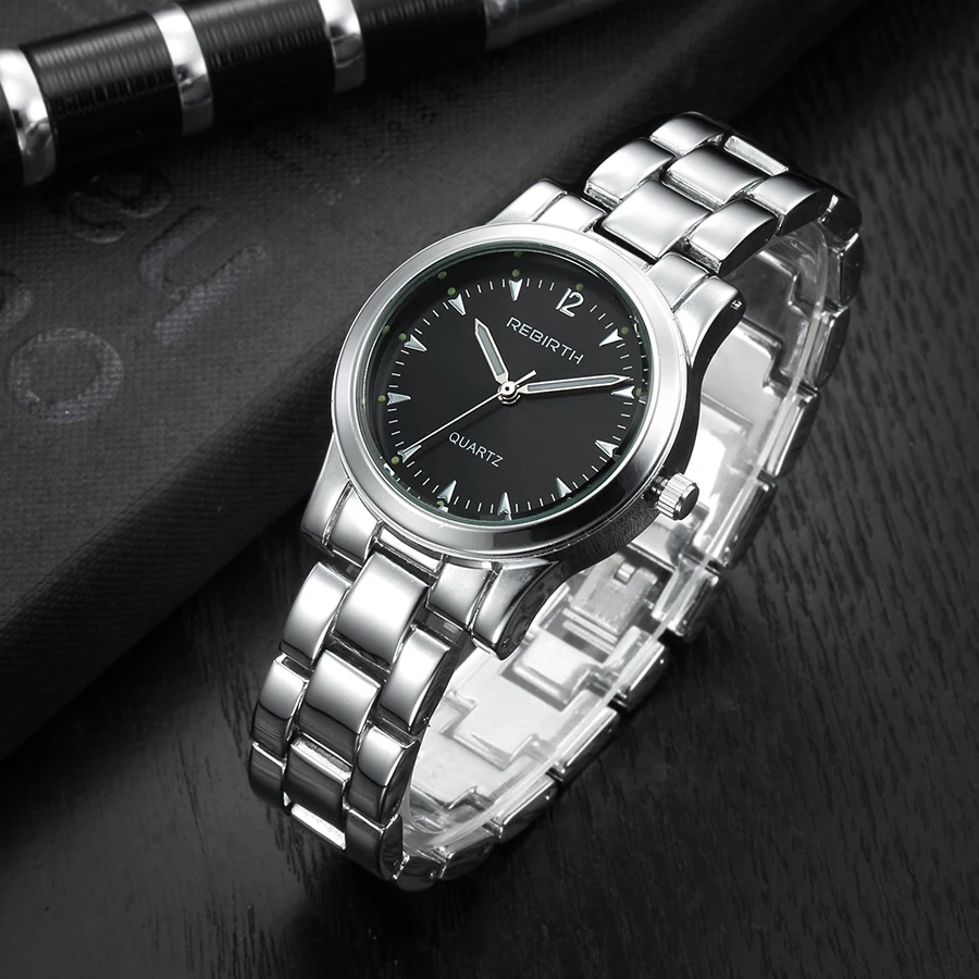 

Montre Femme Women Business Quartz Watch Stainless Steel Waterproof Bracelet Wristwatch Brand REBIRTH 2018 Relogio Feminino