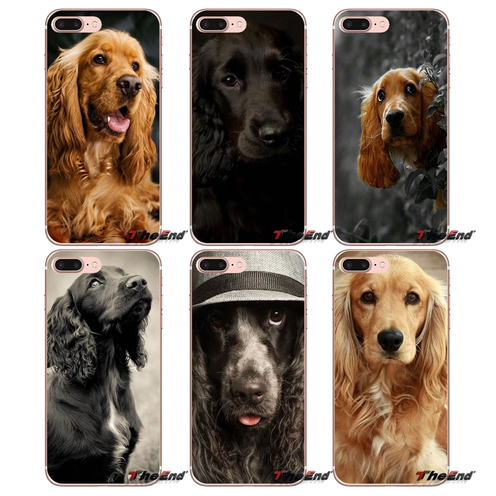 Для Samsung Galaxy S2 S3 S4 S5 MINI S6 S7 edge S8 S9 Plus Note 2 3 4 5 8 Coque Fundas Cocker Spaniels постеры для щенков