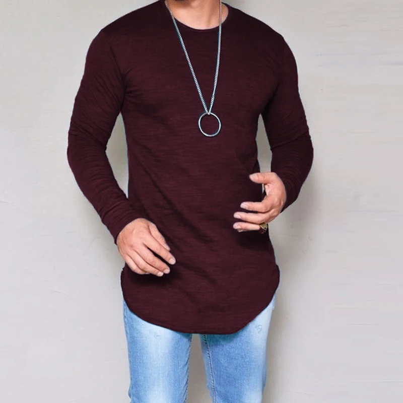 10 Colors Plus Size S-4XL 5XL Summer&Autumn Fashion Casual Slim Elastic Soft Solid Long Sleeve Men Shirts Male Fit Tops Tee 10 Colors Plus Size S-4XL 5XL Summer&Autumn Fashion Casual Slim Elastic Soft Solid Long Sleeve Men Shirts Male Fit Tops Tee
