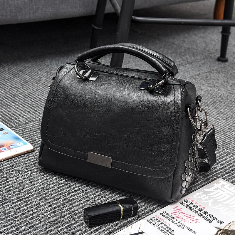 Bolsa de Ombro para as Senhoras Marca Pequena Mensageiro Bolsas Couro Retro Bolsa Feminina Crossbody Multifuncional C907