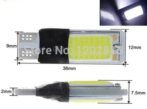 10 шт 5 Вт Pingo Canbus Led Cob Super Branco T10 W5w Farolete unit!|t10 w5w|super brancocanbus led |