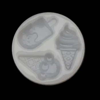 

Slilcone UV Resin Mold Ice Cream Popsicle Keychain Pendant Mold Jewelry Tools