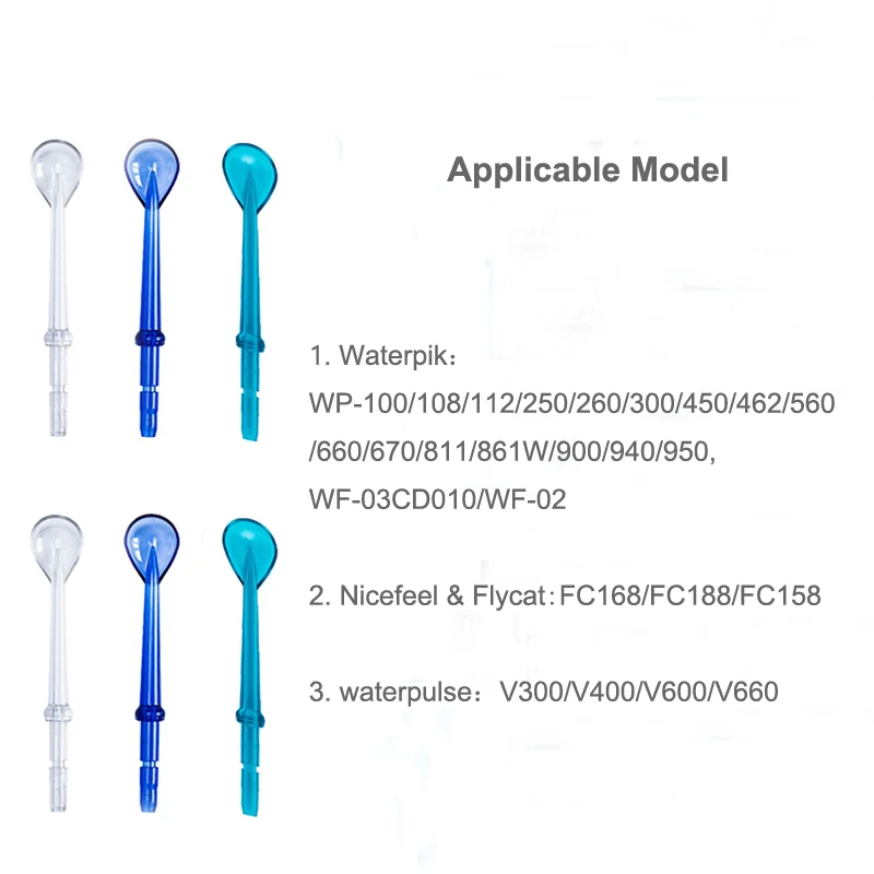 Сменное сопло для очистки языка, совместимое с ирригатором для полости рта Waterpik, удаляет покрытие, освежает дыхание