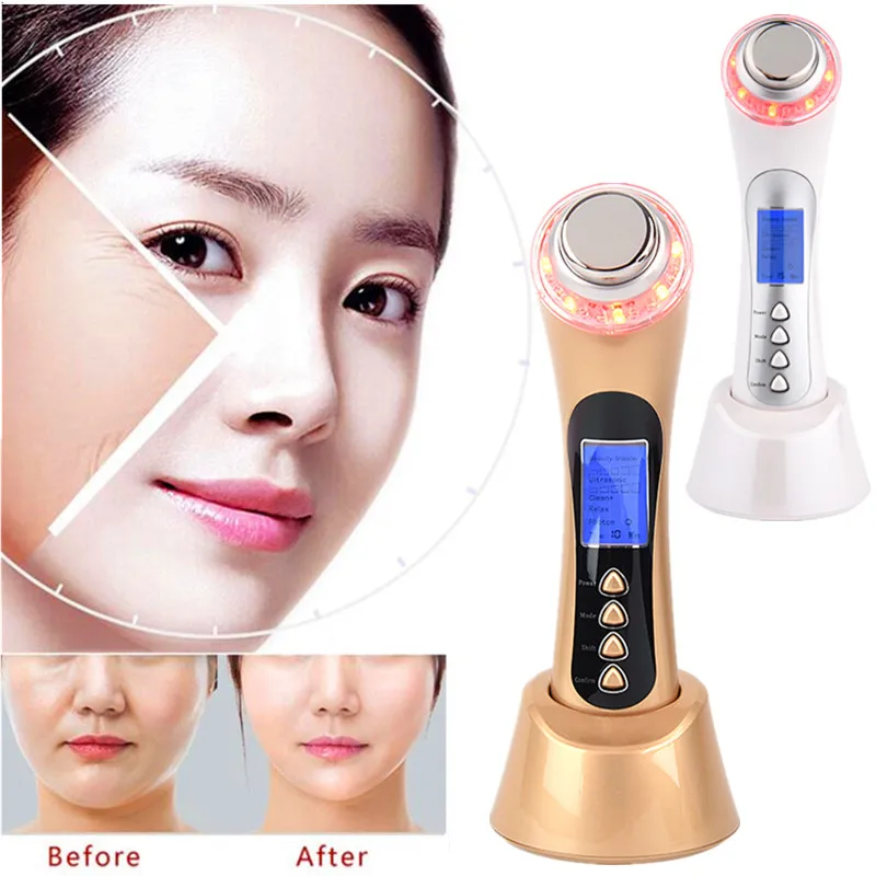

Ultrasonic Cosmetology Facial Skin Care Cleaner Anti-Aging Wrinkle Remover Beauty Massager Personal Care Firming