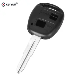 KEYYOU 2 кнопки дистанционного брелок ключа автомобиля чехла для TOYOTA CAMRY RAV4 Corolla Прадо YARIS челнока Замена авто ключ оболочки