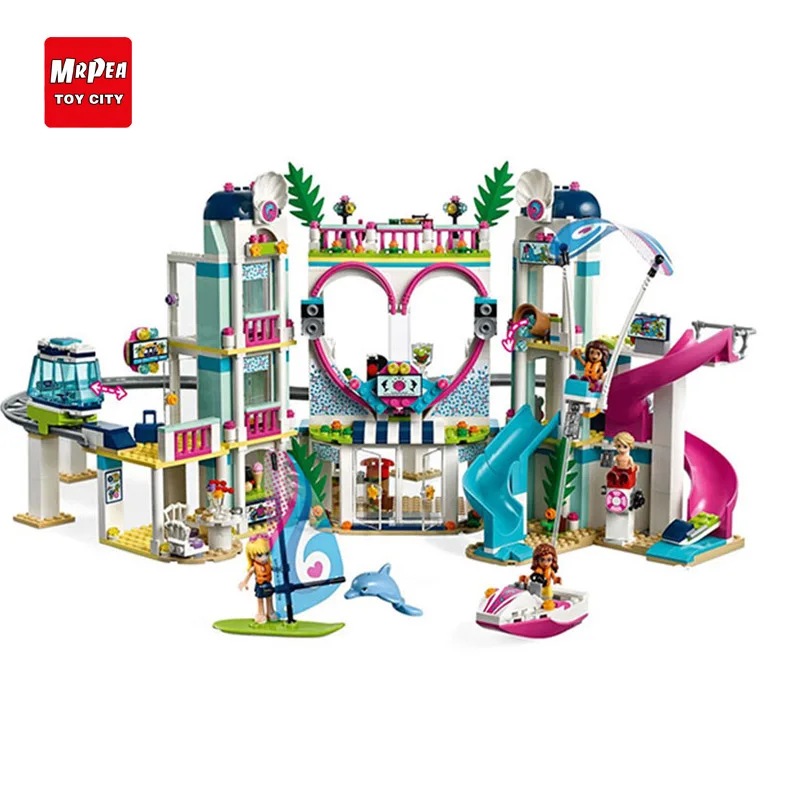

2018 New Friends The Heartlake City Resort Model Compatible With Legoingly Friends 41347 Building Block Brick Toys For Children