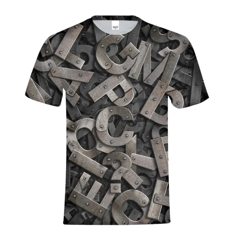 

Boys Girls Brand Metal Letter Brown Plant Leaves Galaxy 3d Funny Tshirt Short Sleeve Summer Tops Tees Kids Streetwear Clothes