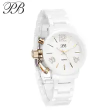 Princess Butterfly Fashion Watch Women Designer Watch Famous Brand Bracelet Ceramic Watch gold plated Gorgeous Wristwatch HL628