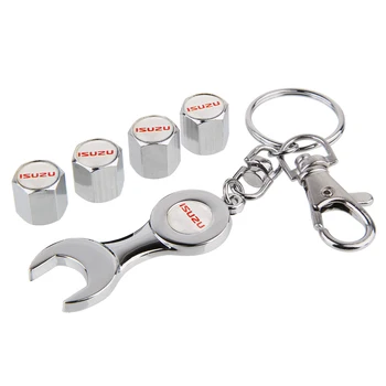

Car Styling Tire Valve Cap Dust Cover Rim Sticker Wrench Accessories for ISUZU Trooper Rodeo D-max Npr Mu7 4jx1 Elf Bighorn mu-x