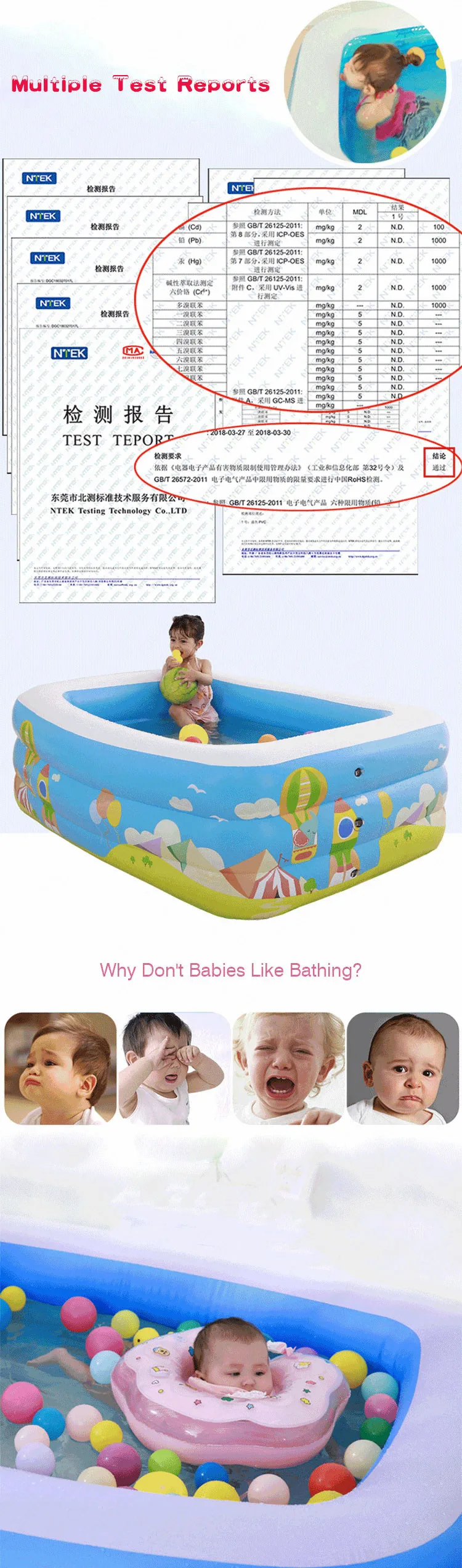 Детский Infatable плавательный бассейн выше земли надувной семейный надувной бассейн детский игрушечный бассейн 150*110*50 см