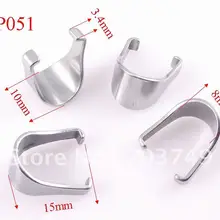 Большая, из нержавеющей стали крючок pandent Подвески ожерелье аксессуары ювелирные изделия DIY части 100 шт ZSP051