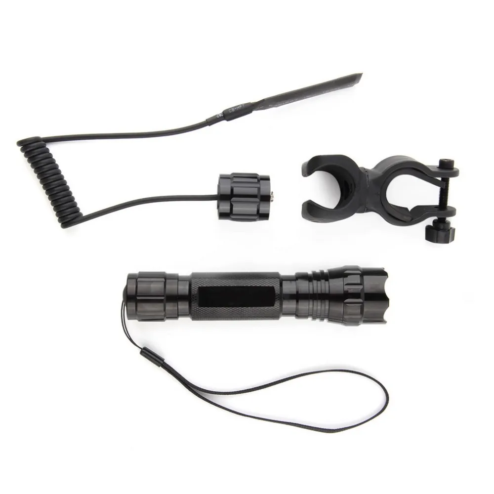 Perfect XML-T6 LED 2000LM Tactical Flashlight Torch bike Light With Mount Remote Switch for outdoor camping, 4