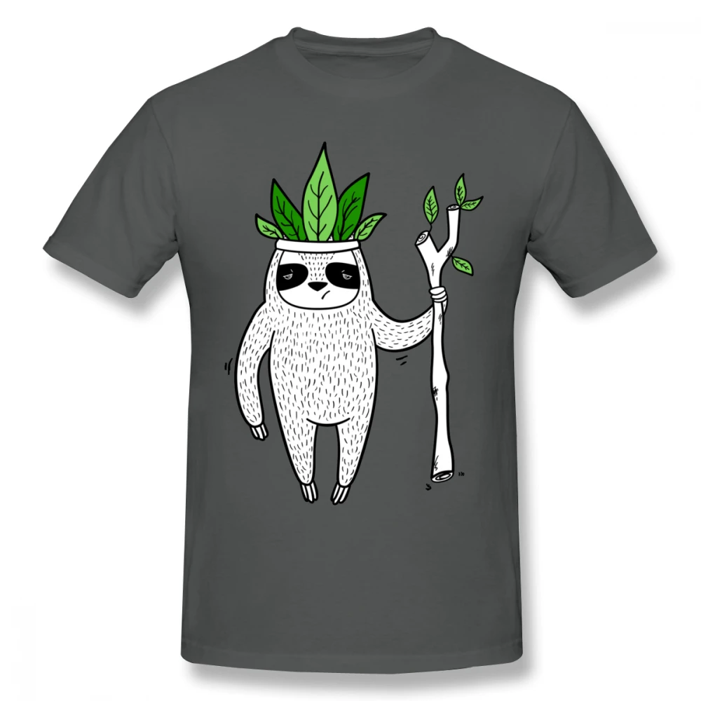 Мужская хлопковая футболка King Of Sloth большие размеры 4XL 5XL 6XL Camiseta | одежда