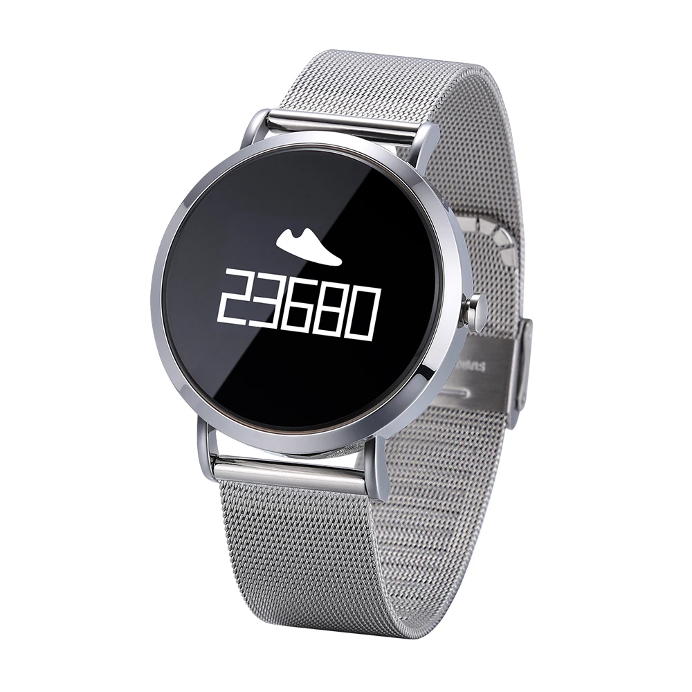 CV08 Heart-rate Smart BT Sport Wristband Calls Notification Activity Sleep Monitor for iPhone 8 Plus Samsung S8+ iOS8 Android