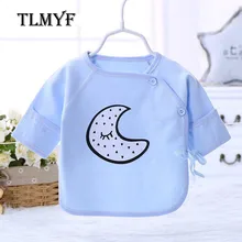 Пальто с поясом для новорожденных, нижнее белье, хлопок, для детей от 0 до 3 месяцев, летние мягкие обработанные комплекты для здравоохранения OE00009