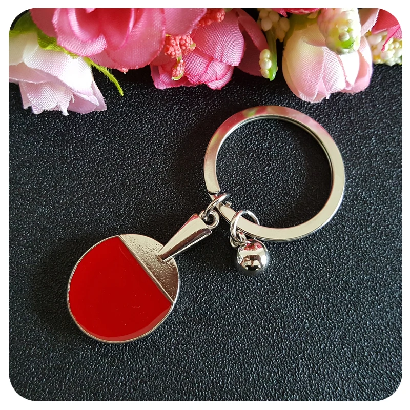 MOOSA Sports Theme Jewelry Table Tennis Keychains Keyrings For Car Key