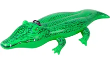 Swim Giant Crocodile Children Ride On Toy Float Inflatable Swan Pool Ring Summer Holiday Water Fun Toys Pvc Kids Funny Gift 2020 70 inch 1 9m giant swan pvc inflatable pink flamingo ride on pool floating toy swim mat for adult child float chair pf025