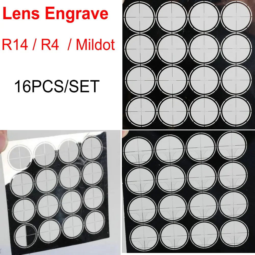 

16pcs/set lens engrave Optical Scope Wire Reticle for Hunting Riflescope Repairable Accessories