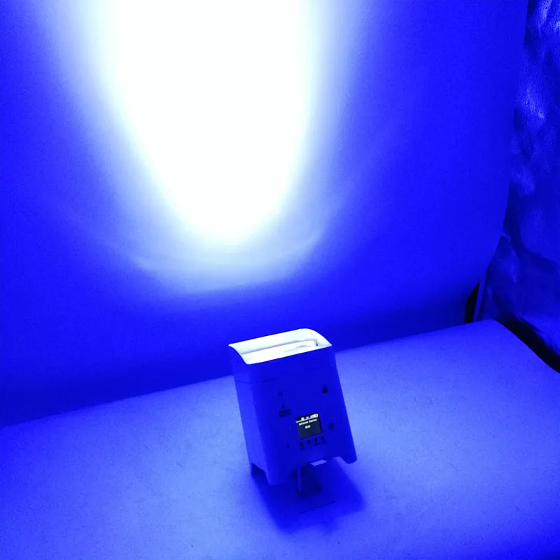 4X18 Вт вспышка света LED с Батарея RGBWA + УФ Батарея питание эффект светодиодные огни этапе с Дистанционное управление дискотека dj проектор