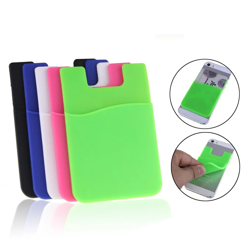 

2pcs Mobile Phone Back Cover 3M Adhesive Wallet Credit Card ID Holder for Samsung Galaxy S10 S9 S8 Plus Note 9 8 A70 A50 A40 A30
