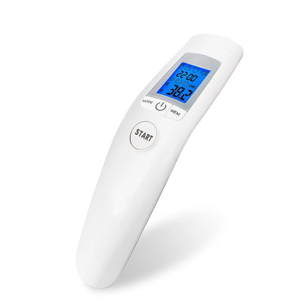 

Yongrow Infrared Forehead Thermometer Portable LCD Non-contact Temperature Measure Body Fever/Object IR Device Voice alarm