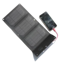 BUHESHUI Foldable Portable 6W Solar Charger For Mobile Phones/Power Bank USB Output Solar Panel Charger Waterproor Free Shipping