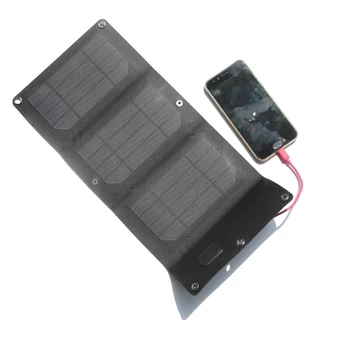 

BUHESHUI Foldable Portable 6W Solar Charger For Mobile Phones/Power Bank USB Output Solar Panel Charger Waterproor Free Shipping