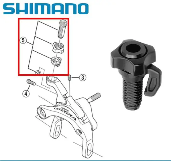 Shimano 6800 9000 R8000 R9100 зажим провода тонкой настройки тормоза регулировочный винт для