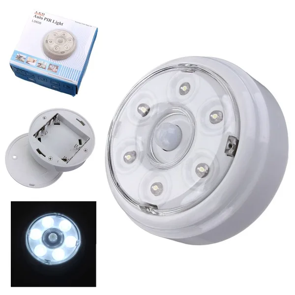 

Fashion and energy efficient easy to install No wire LED infrared sensor light Smart round PIR light sensor nightlamp for sale