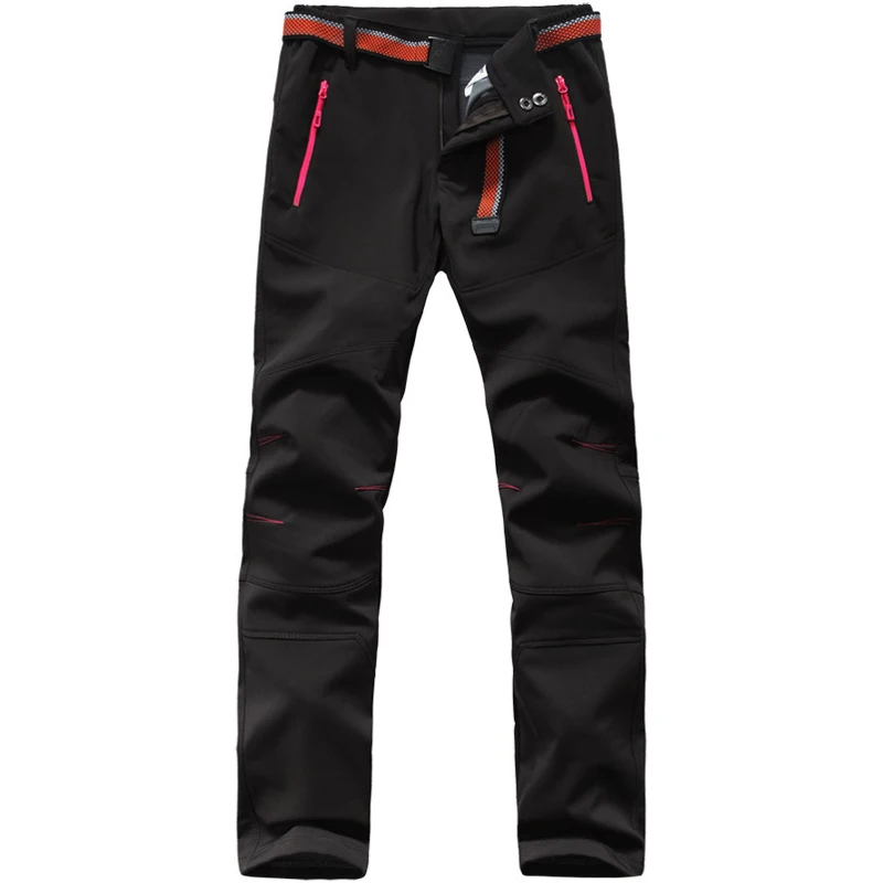 Горные мужские и женские Зимние флисовые водонепроницаемые штаны для спорта на открытом воздухе, лыжного туризма, Походов, Кемпинга, VA101