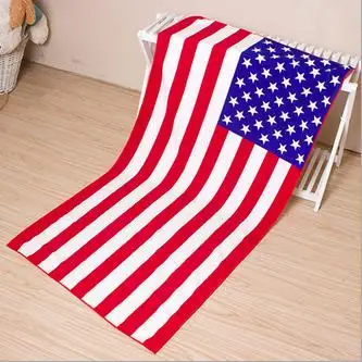 Пляжное полотенце из микрофибры с принтом 70*140 см для взрослых, пляжное полотенце с изображением американского британского флага