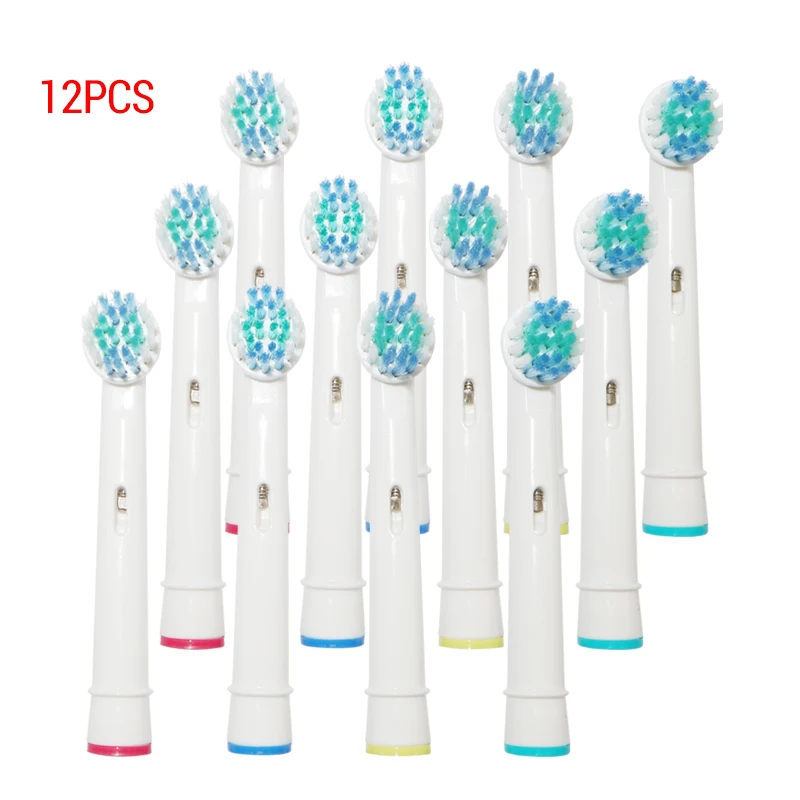 

12 PCS Electric Toothbrush Head Replacement For Oral-B Soft Hair Vitality Double Cleaning Professional Care OC18 OC20 3709 D9511