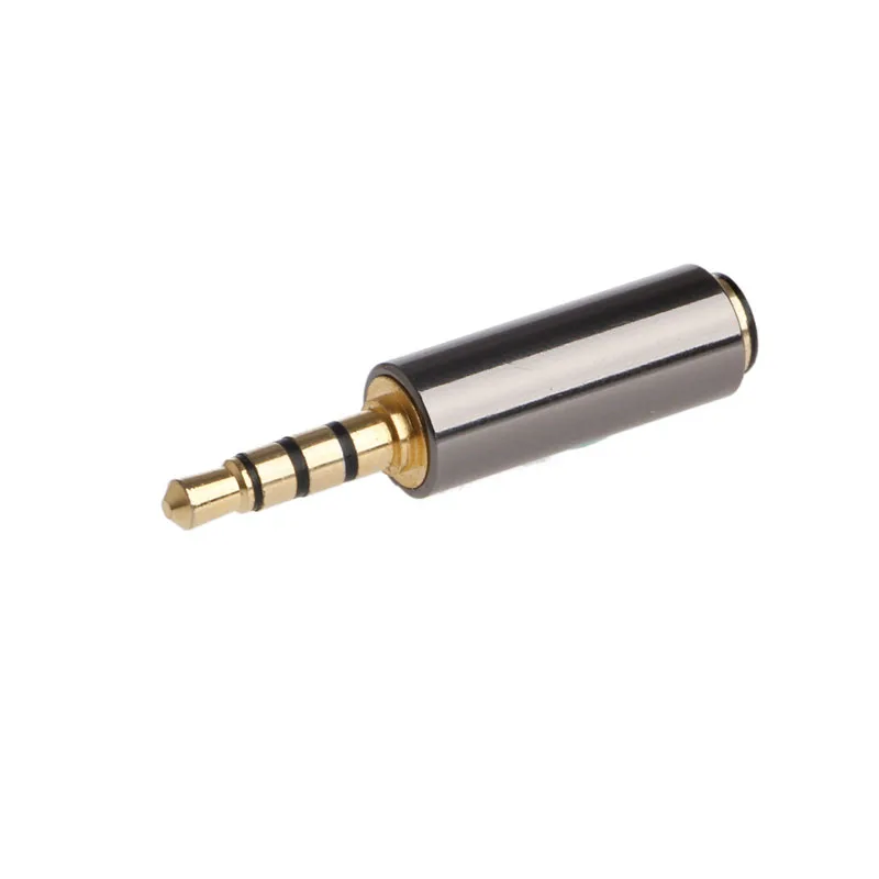 

New Mini 3.5mm Stereo Male 4 Pole Plug To 3.5mm Female Jack Audio Connector Adapter
