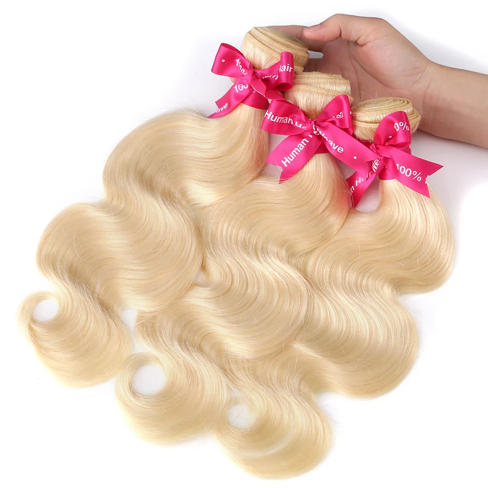 Luvin бразильские волосы remy объемная волна 1 3 4 пряди 613 Блонд Волосы Unprocesse натуральные кудрявые пучки волос для наращивания 30 дюймов
