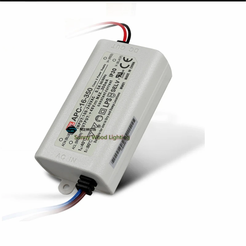 100 240Vac to 12 48VDC ,16.8W ,350ma constant current UL ,LPS,SELV
