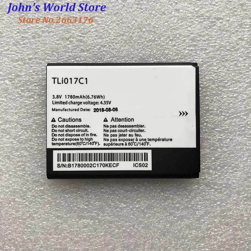 Новый 3 8 V 1780 мА/ч TLi017C1 для Alcatel OneTouch PIXI 4 5 &quot5019D 5017D 5017A 5017X 5017 5027B