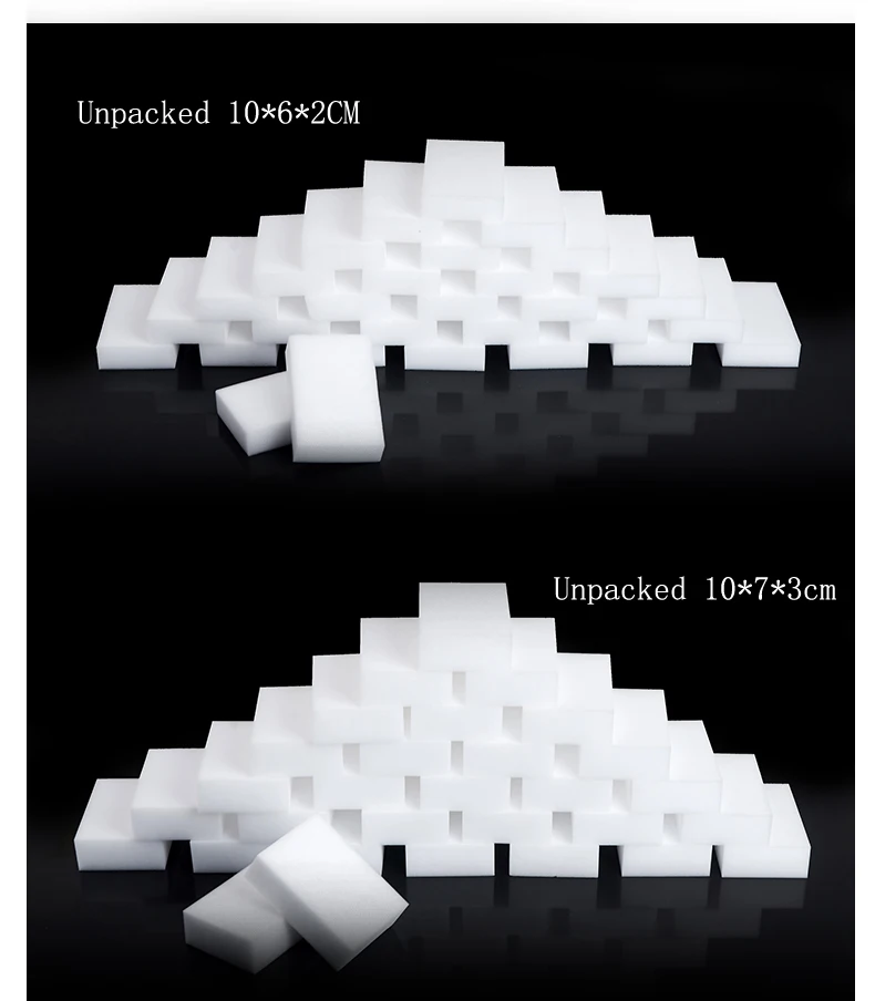 

100pcs/50pcs melamine sponge magic wipe decontamination and cleaning magic wipe,wash dishes magic wipe10x6x2cm/10x7x3cm