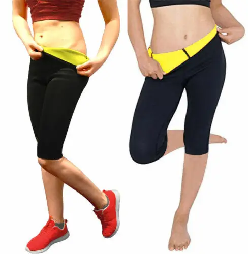 Women Neoprene Slimming Sweating Sauna Suit Waist Elastic Body Hot Shaper Sport Gym Pants Trousers