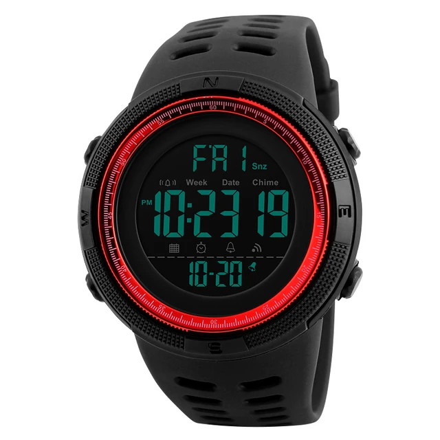 Skmei Luxury Brand Mens Sports Watches Dive 50m Digital LED Military Watch Men Fashion Casual Electronics Wristwatches Relojes -